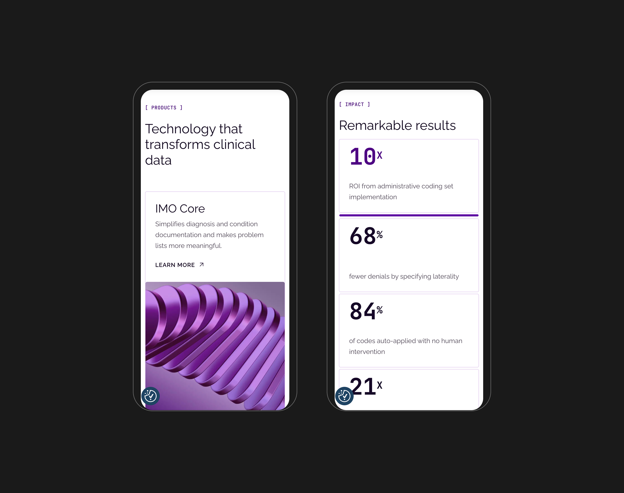 Mobile screens