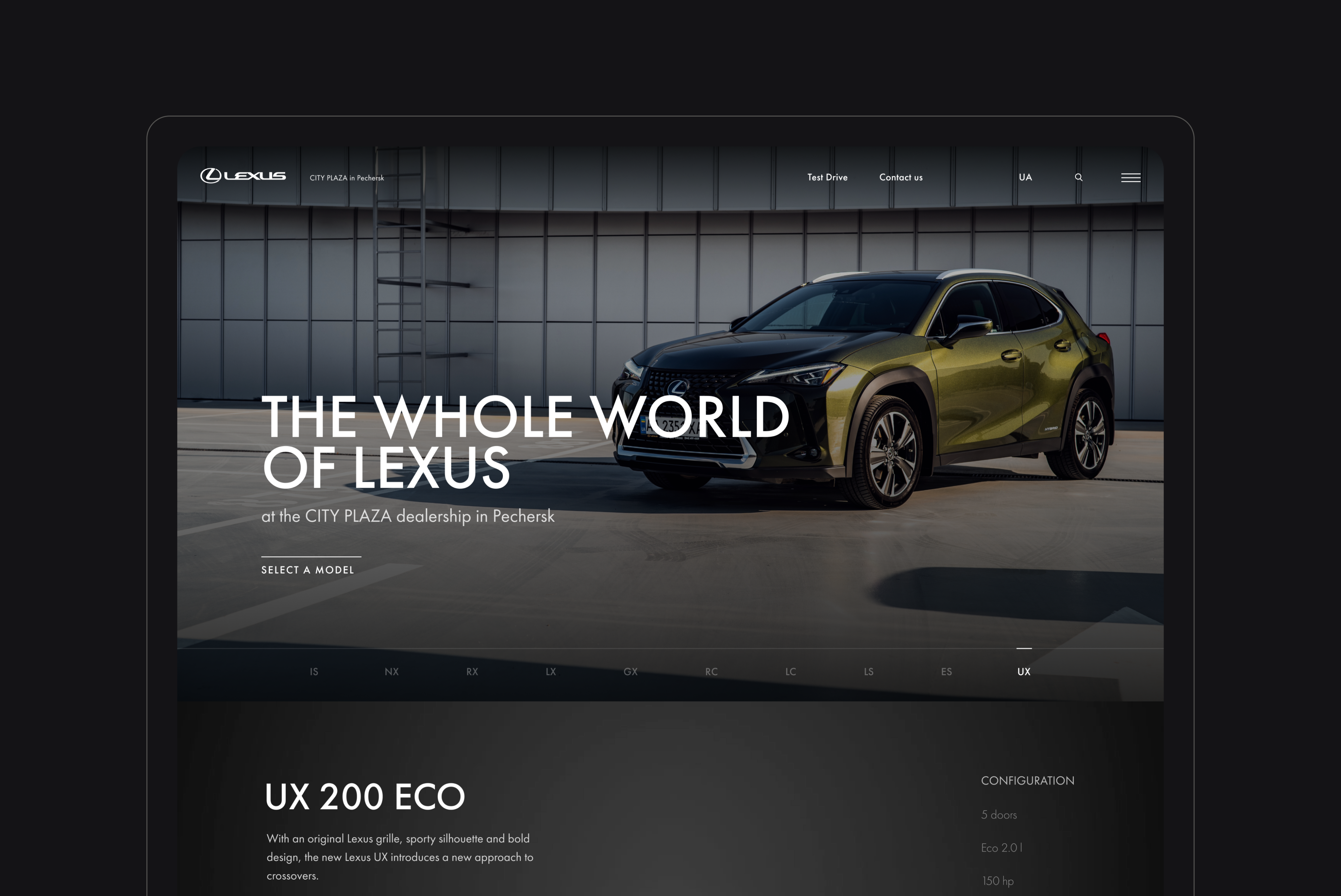 home page