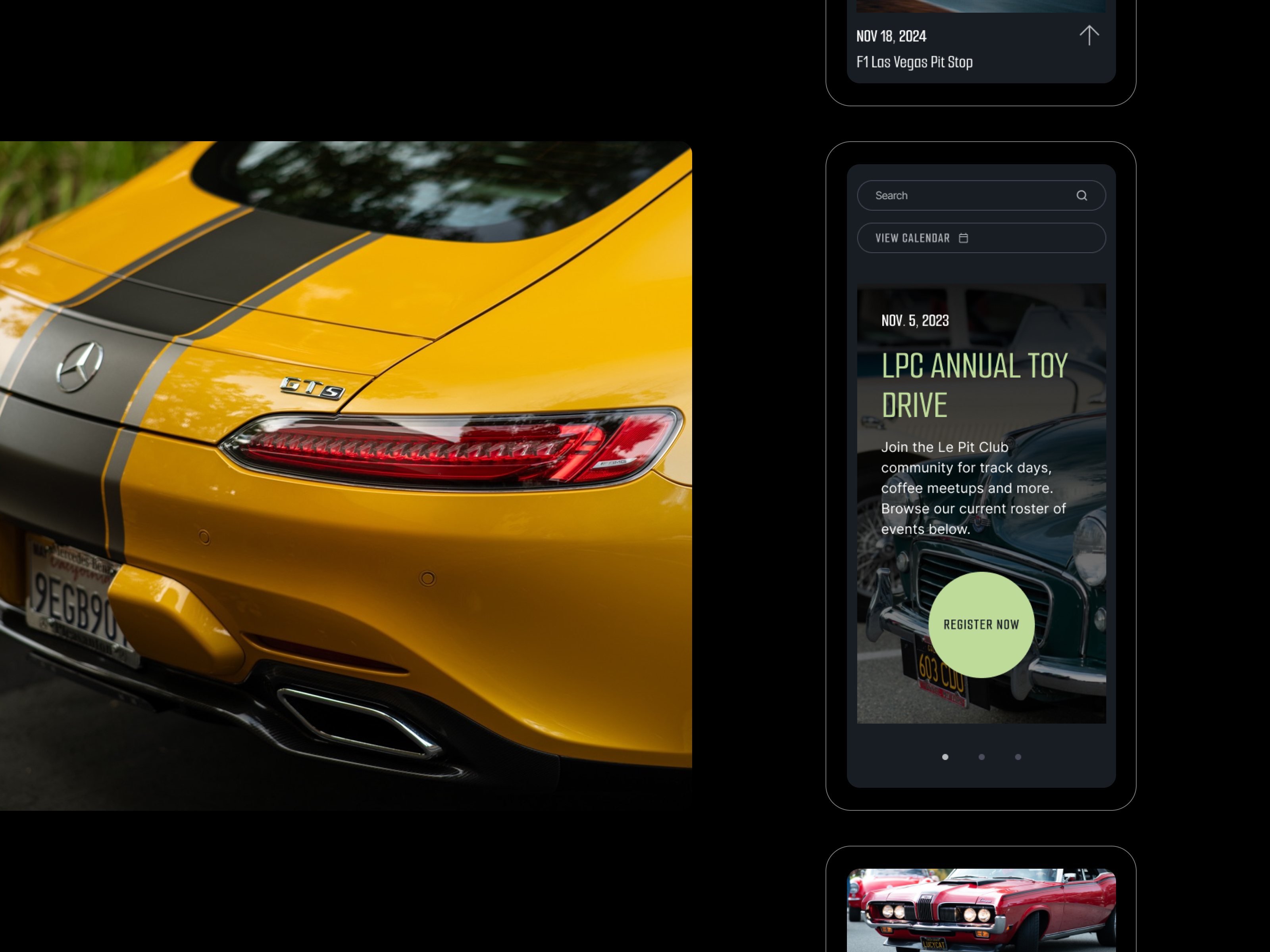 event page mobile