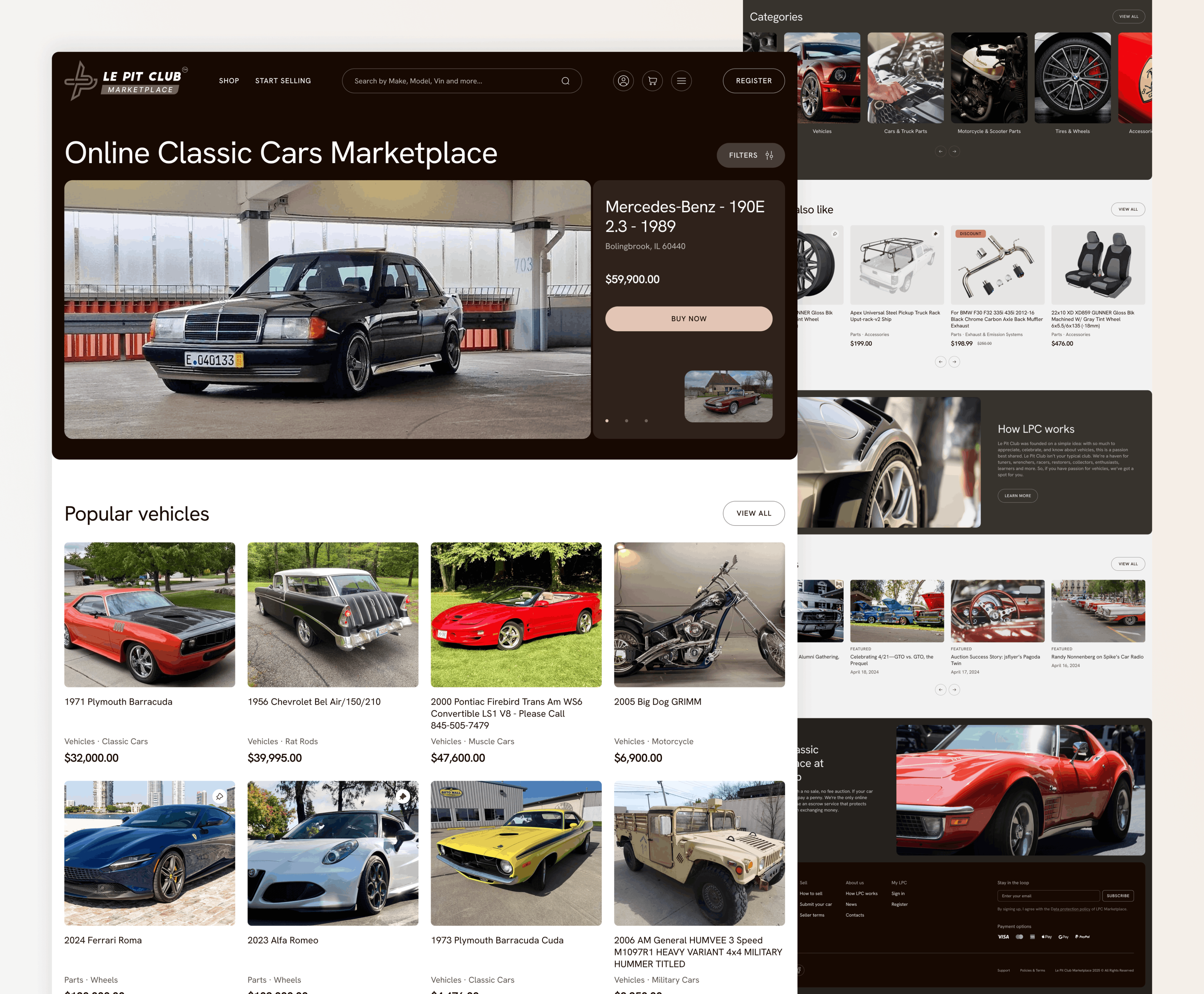 home page