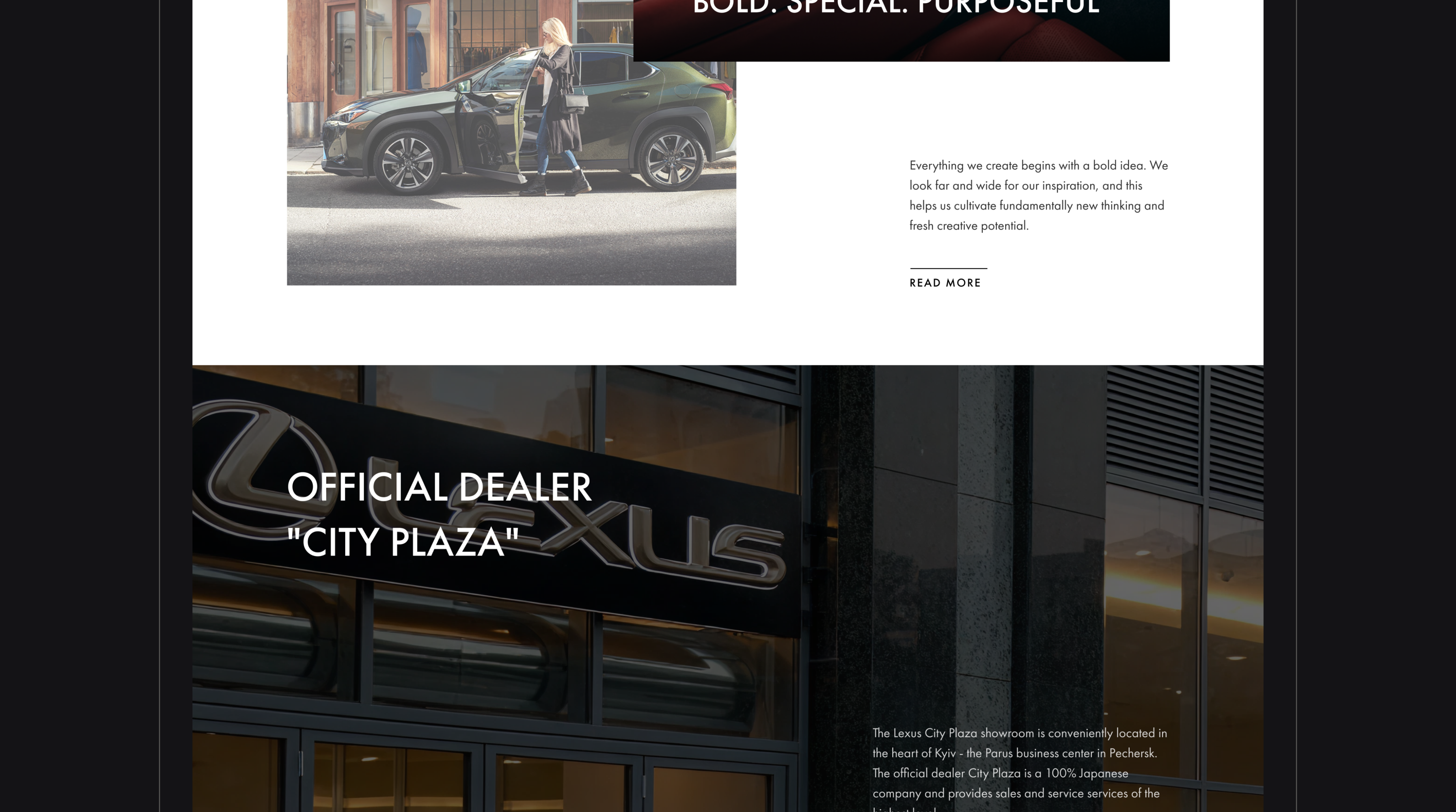 home page